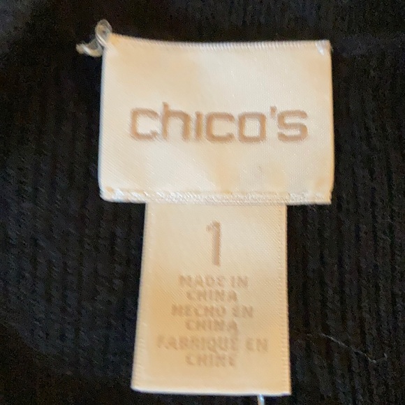 Chico Tonal novelty cardigan sweater black SZ / 1. - Picture 5 of 8